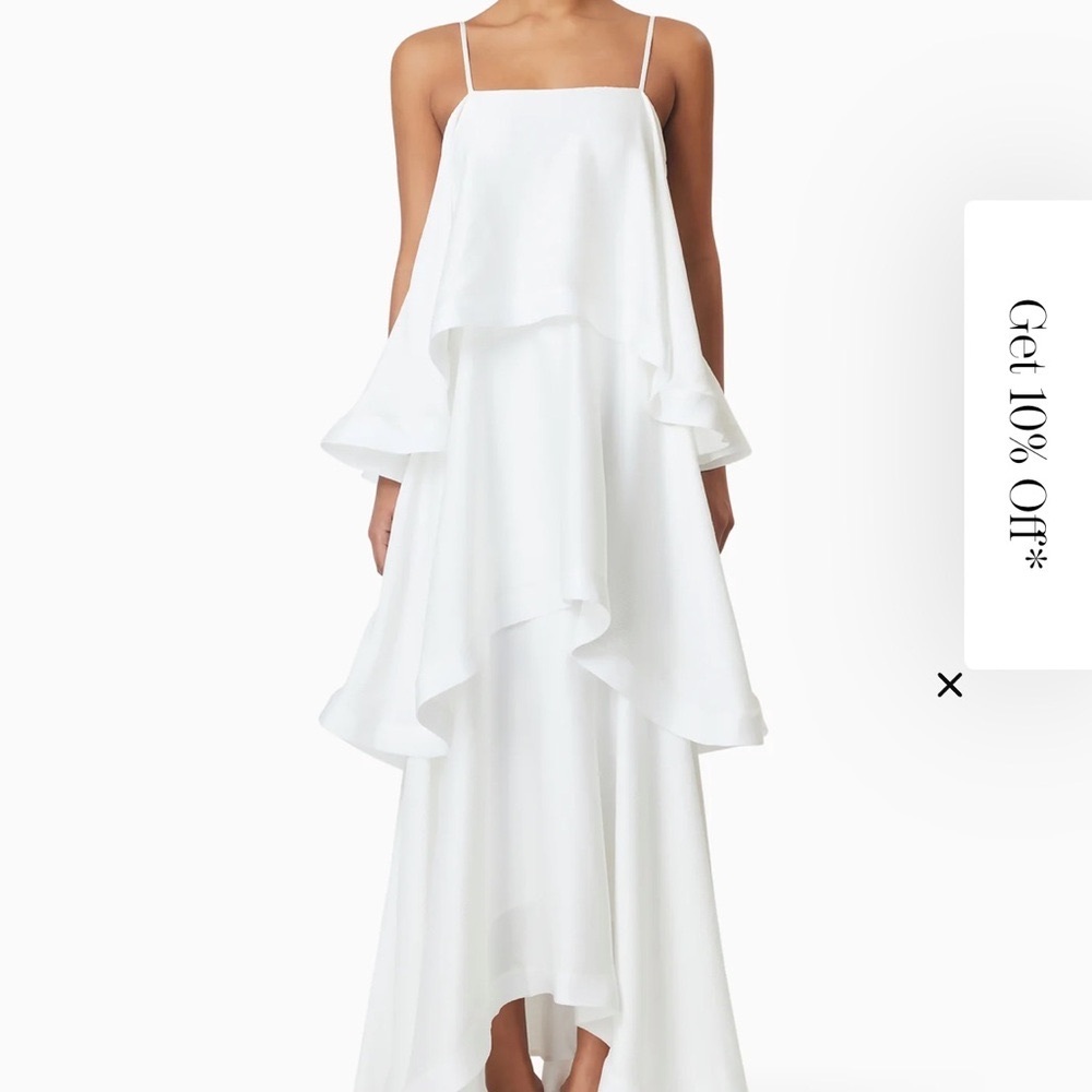 Elliatt Tilly Tiered Maxi Dress in White